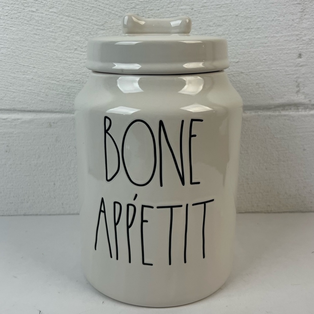 Rae Dunn Bone Appetit Dog Treat Canister